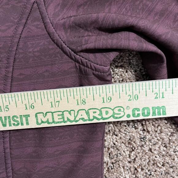 CINCH Jacket Womens Small Purple Softshell Full Zip Fleece Lined Aztec Pattern - Picture 7 of 9